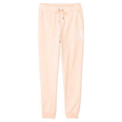Armani Exchange Women's Peach Cotton Joggers Large