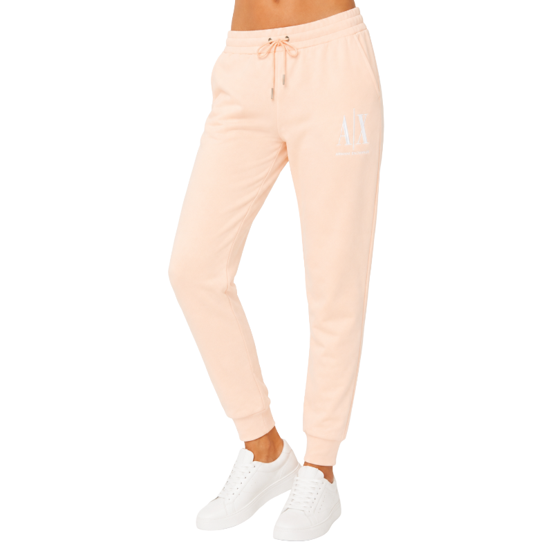 Armani Exchange Women's Peach Cotton Joggers Large