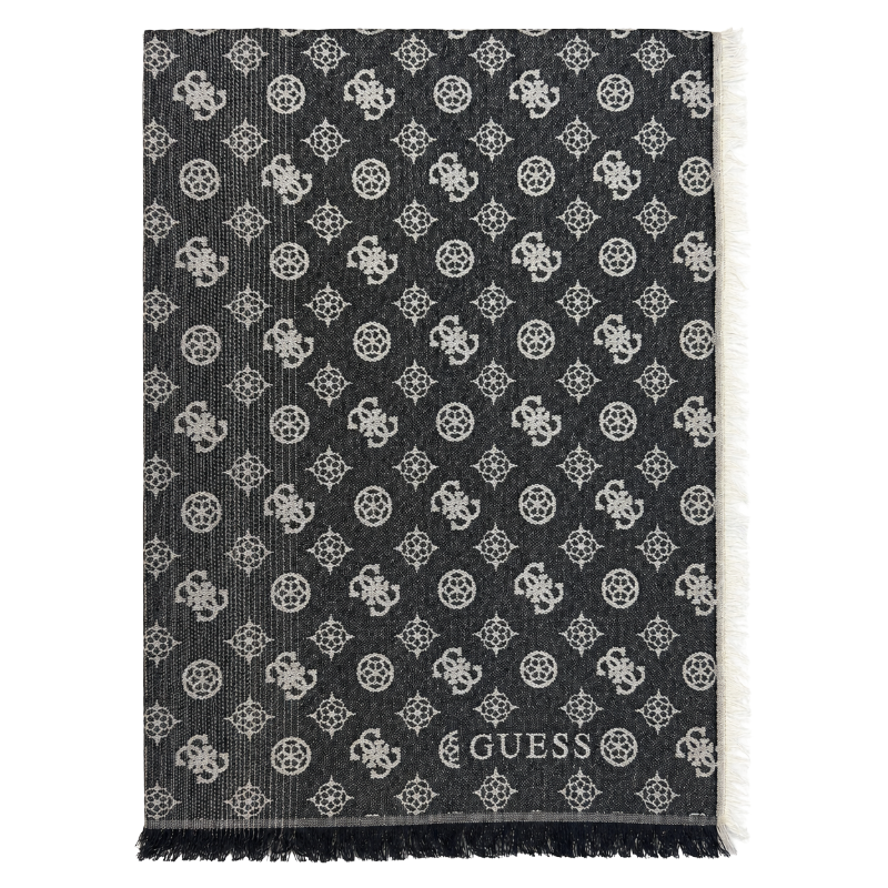 Guess Women's Scarf Black & White AW9992VISO3BLA