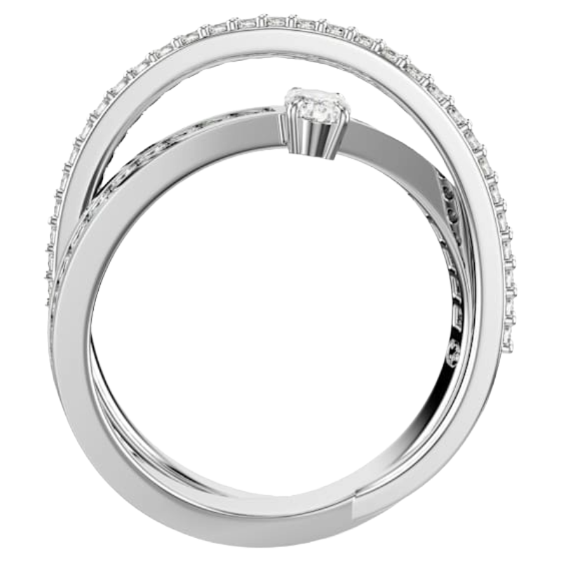 Swarovski Hyperbola White Crystal Ring Size 50 (Blemished Box)