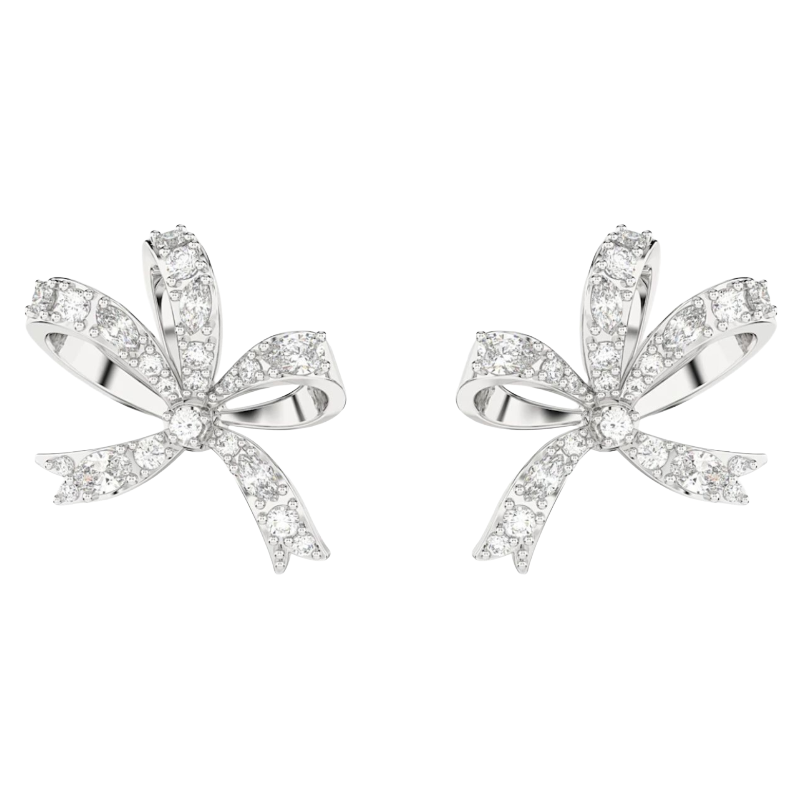 Swarovski Volta Fig Side Bow Crystal Stud Earrings 5660035