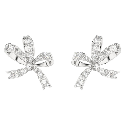 Swarovski Volta Fig Side Bow Crystal Stud Earrings 5660035