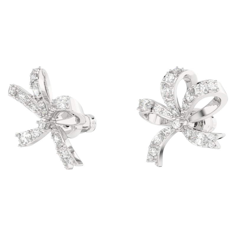 Swarovski Volta Fig Side Bow Crystal Stud Earrings 5660035