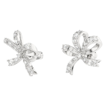 Swarovski Volta Fig Side Bow Crystal Stud Earrings 5660035