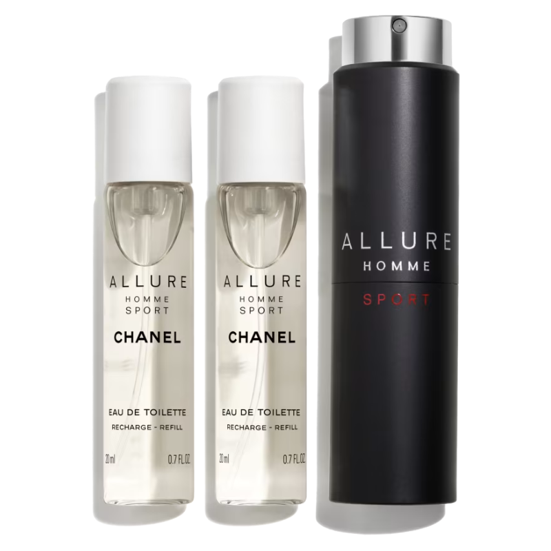 Chanel Allure Homme Sport Eau De Toilette Set 3 x 20ml (Blemished Box)