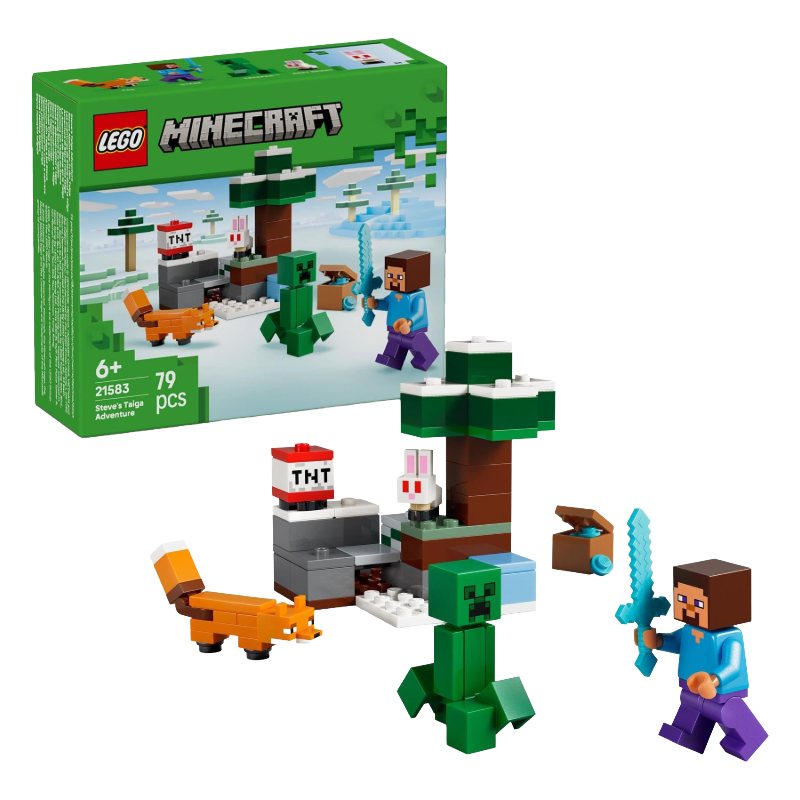 Lego Minecraft Steve's Taiga Adventure 21583