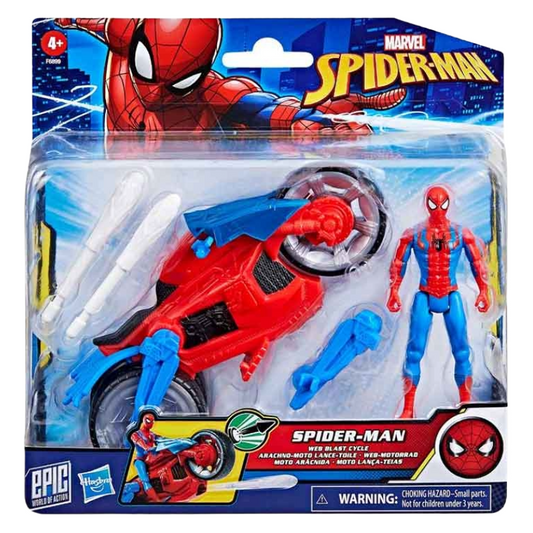 Hasbro Epic World Of Action Marvel Spider-Man Web Blast Cycle 4+