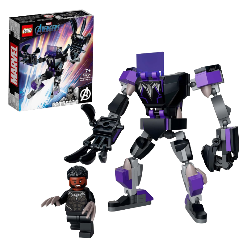 Lego Marvel Avengers BLack Panther Mech Armour 76204 7+ (Blemished Box)