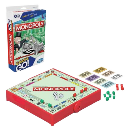 Hasbro Monopoly Grab & Go Portable Game 8+ (Blemished Box)
