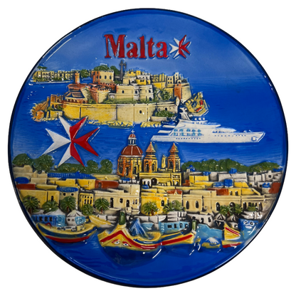 Around The World Malta Commemorative Plate ATW5640-MLT (Blemished Box)