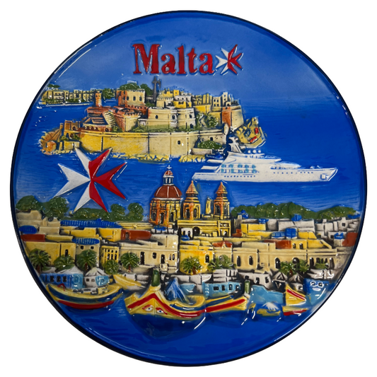 Around The World Malta Commemorative Plate ATW5640-MLT (Blemished Box)