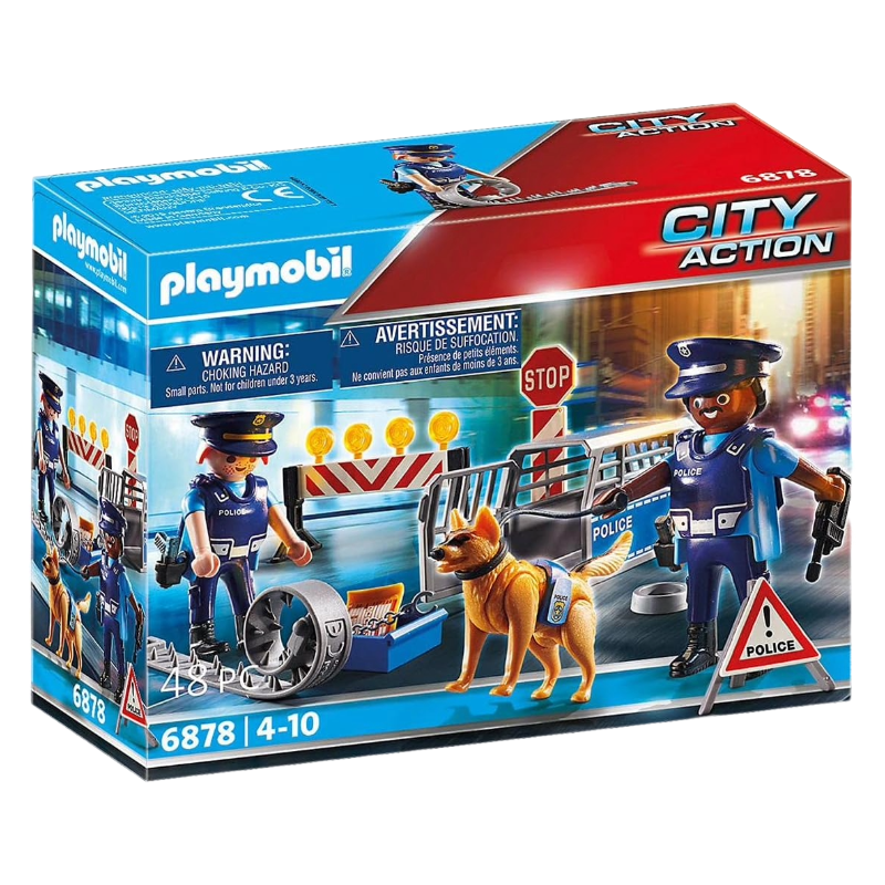 Playmobil Police Roadblock City Action 6878 Age 4-10 (Blemished Box)