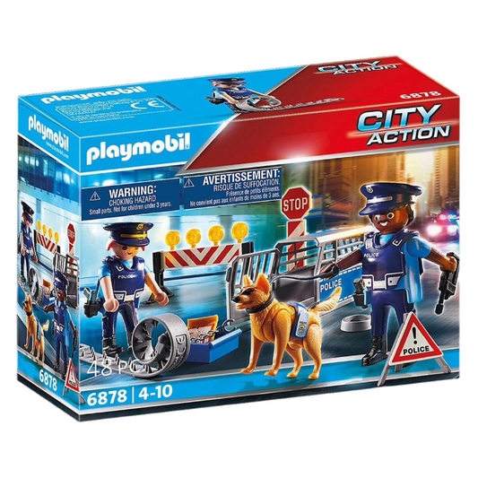 Playmobil Police Roadblock City Action 6878 Age 4-10 (Blemished Box)