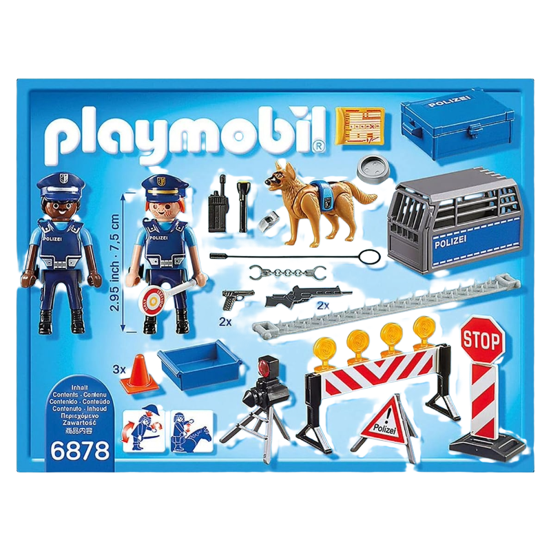Playmobil Police Roadblock City Action 6878 Age 4-10 (Blemished Box)