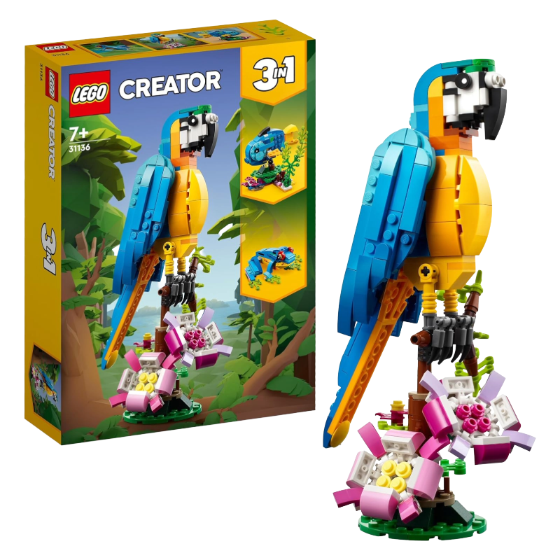 Lego Creator 3 In 1 Parrot, Fish & Frog 31136 (Blemished Box)