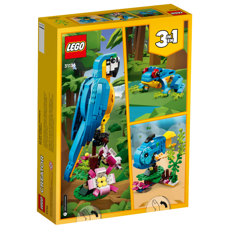 Lego Creator 3 In 1 Parrot, Fish & Frog 31136 (Blemished Box)