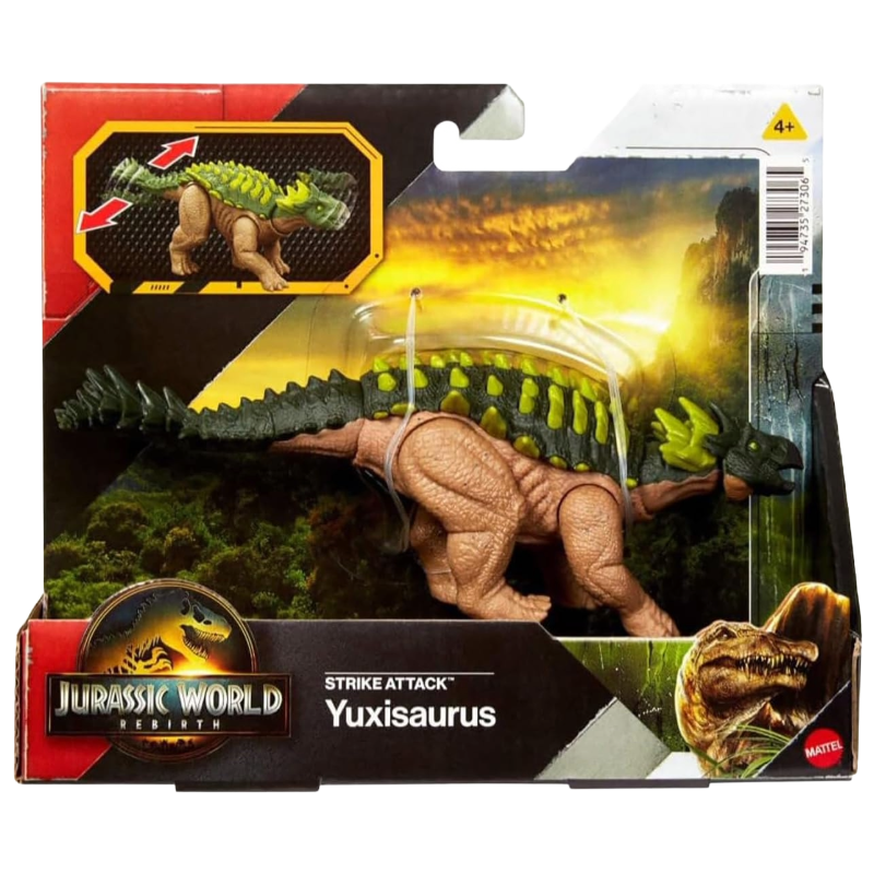 Mattel Jurassic World Rebirth Strike Attack Yuxisaurus 4+ (Blemished Box)