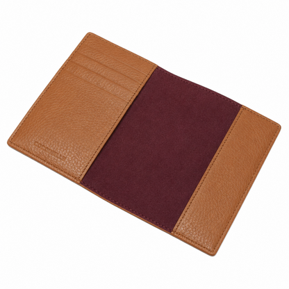 Coccinelle Metallic Soft Grained Leather Purse Cuir Tan Brown