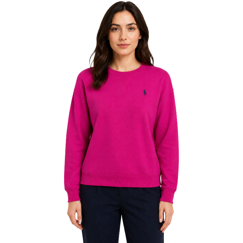 Ralph Lauren Women's Classics Fuschiaberry Sweatshirt Pink