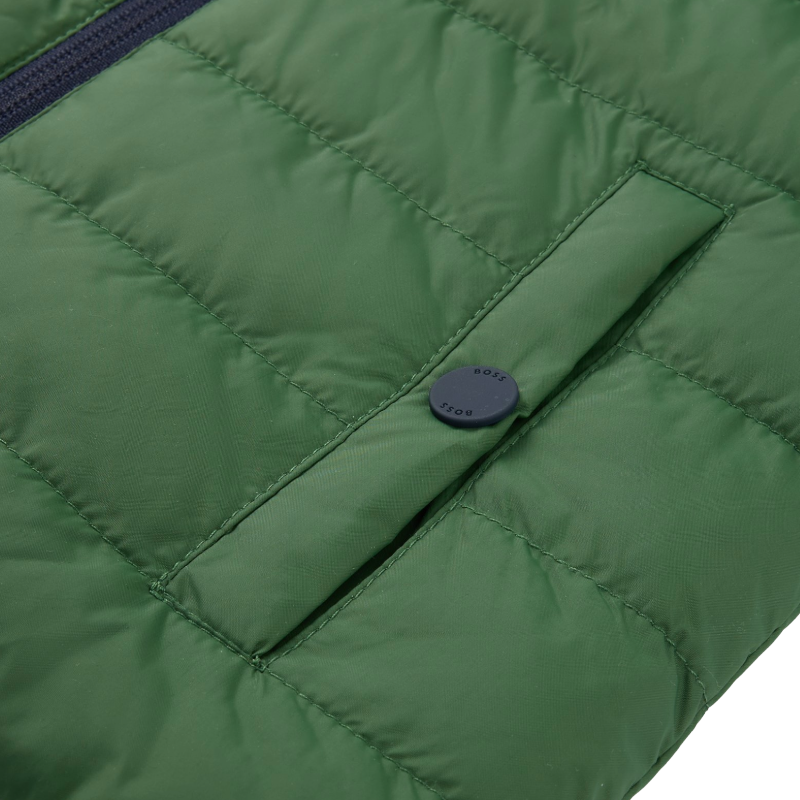 Hugo Boss Boys Outdoor Reversible Puffer Jacket Gilet Green