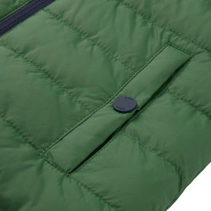 Hugo Boss Boys Outdoor Reversible Puffer Jacket Gilet Green