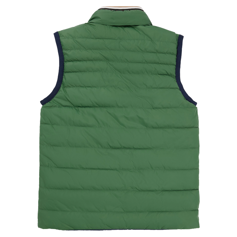 Hugo Boss Boys Outdoor Reversible Puffer Jacket Gilet Green