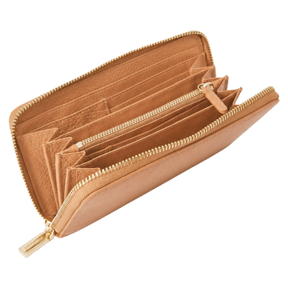 Coccinelle C-Me Soft Grained Leather Large Purse Skin Light Tan