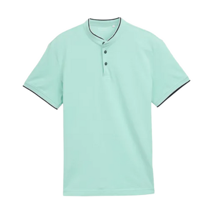 Tom Tailor Stand-Up Collar Regular Fit Polo Shirt Mint Green