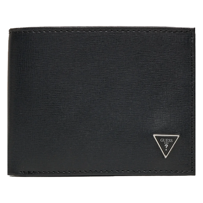 Guess Men's SMCSLE LEA24 Black Leather Wallet