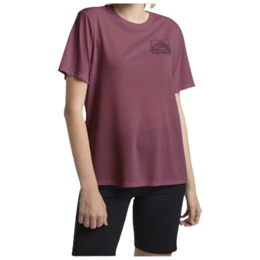 Jack Wolfskin Women's T-Shirt A63953 Ridge Leaf Raisin