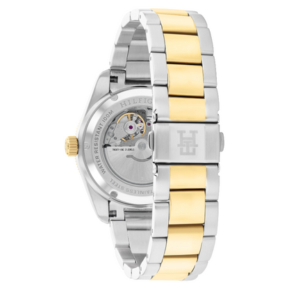 Tommy Hilfiger Mens Black & Gold Watch 1710552