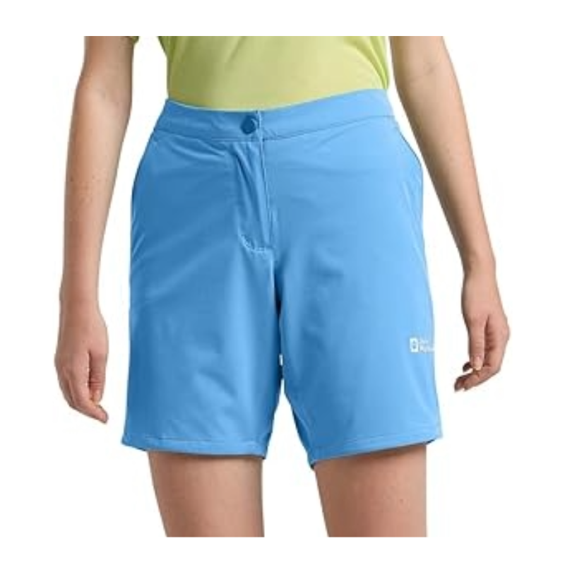 Jack Wolfskin Womens Hiking Alpine Shorts Light Blue 1509141