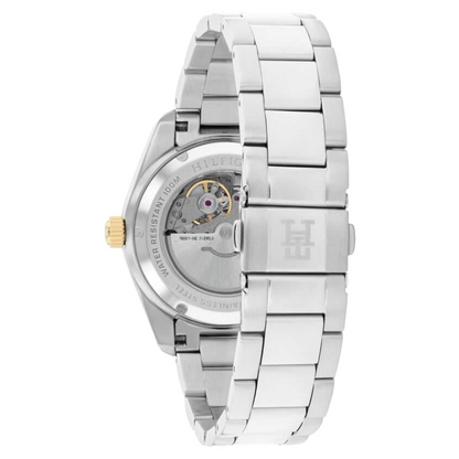 Tommy Hilfiger Men's White Dial Stainless Steel Automatic Watch 