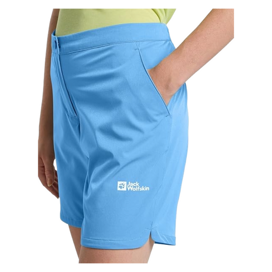 Jack Wolfskin Womens Hiking Alpine Shorts Light Blue 1509141