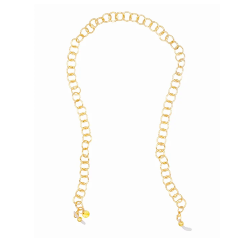 Coti Vento Shiny Gold Glasses Chain & Necklace