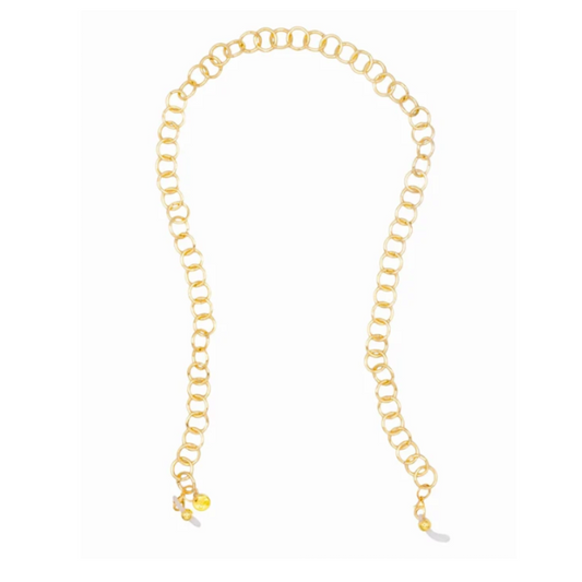 Coti Vento Shiny Gold Glasses Chain & Necklace