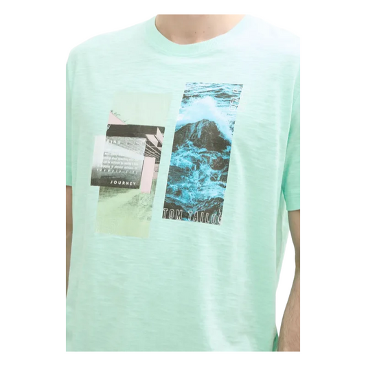 Tom Tailor Spring Journey Print Men's Cotton T-Shirt