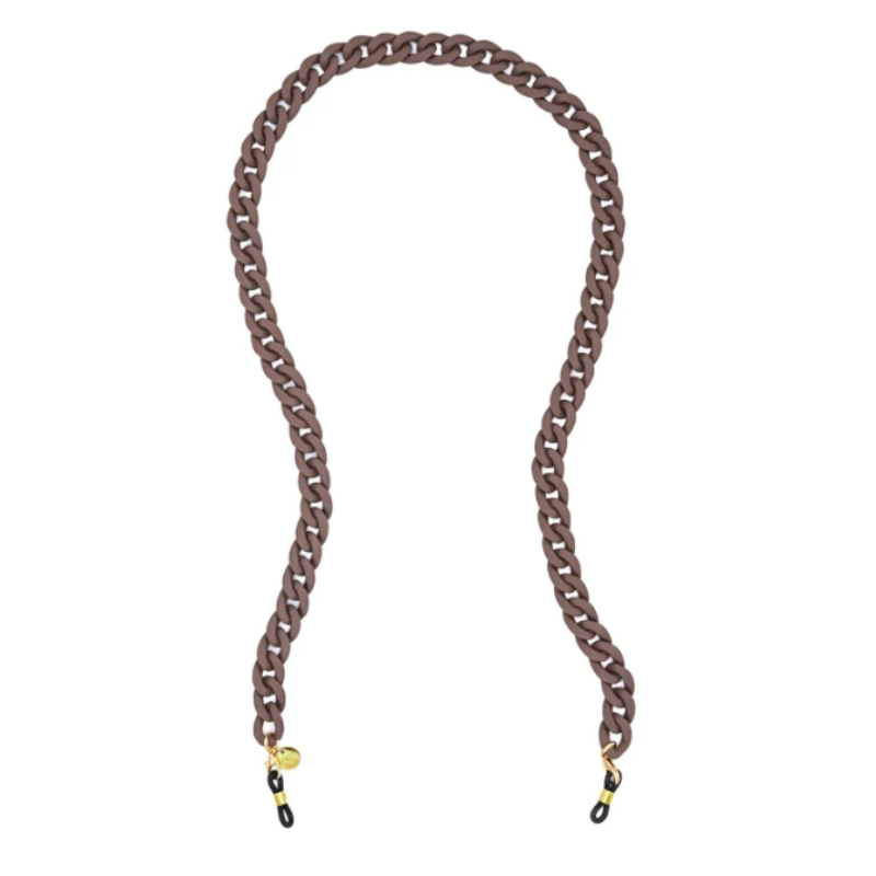 Coti Runswick Matte Brown Acrylic Glasses Chain