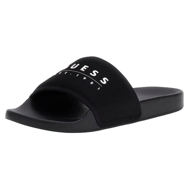 Guess Men's Tokyom logo-script Sandal's Black