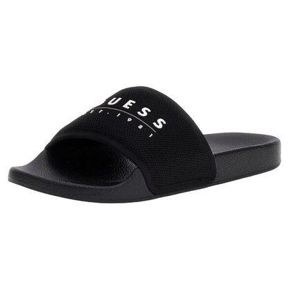 Guess Men's Tokyom logo-script Sandal's Black
