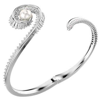 Swarovski Ariana Grande White Rhodium Plated Crystal Bangle Bracelet