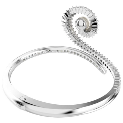 Swarovski Ariana Grande White Rhodium Plated Crystal Bangle Bracelet
