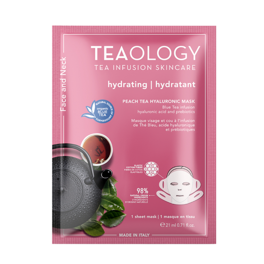 Teaology Hydrating Peach Tea Hyaluronic Face Mask - 1 Sheet 21ml