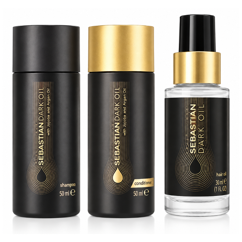 Sebastian Dark Oil Smooth And Shine Hair Care Travel Set (Blemished Box)