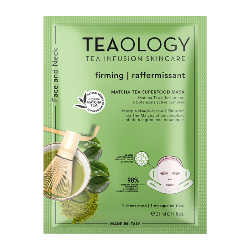 Teaology Firming Matcha Tea Superfood Face Mask - 1 Sheet 21ml