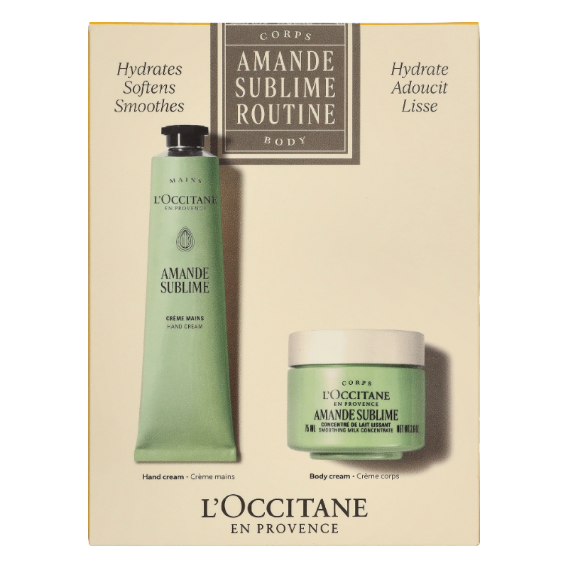 L'Occitaine Amande Sublime Hand & Body Cream Routine Set (Blemished Box)