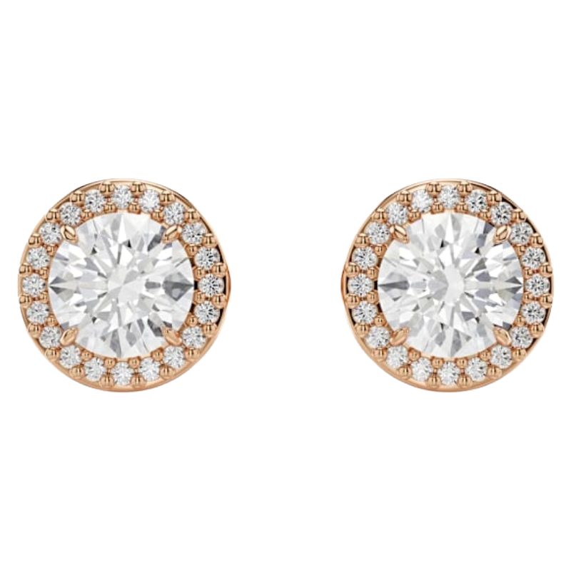 Swarovski 18k Rose Gold Finish Stud Earrings 5636275