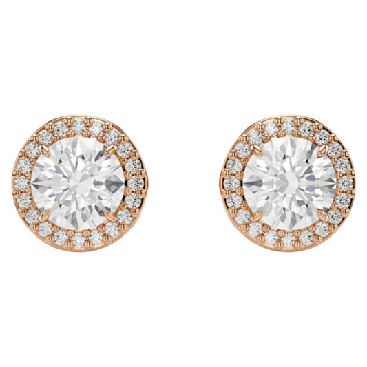 Swarovski 18k Rose Gold Finish Stud Earrings 5636275