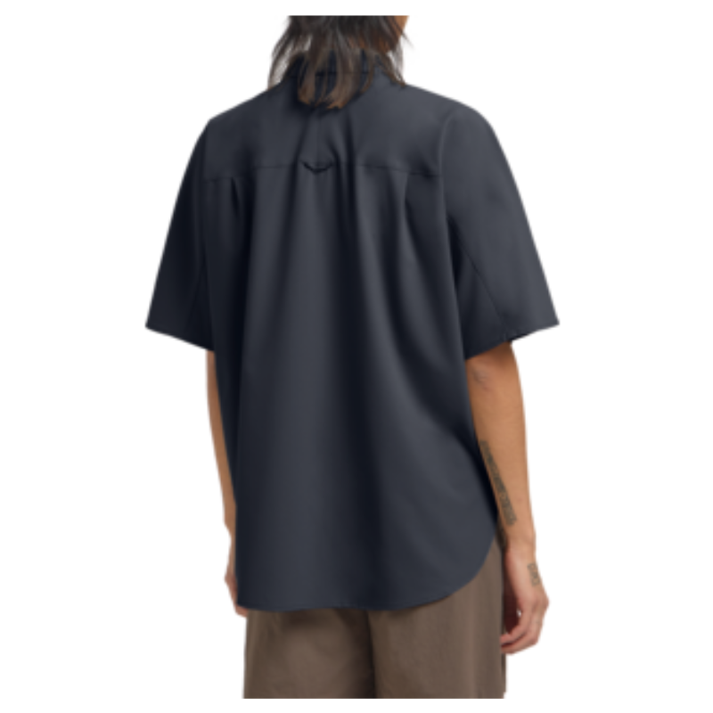 Jack Wolfskin Women's Sierra Quest Short Sleeve Shirt Blouse Navy