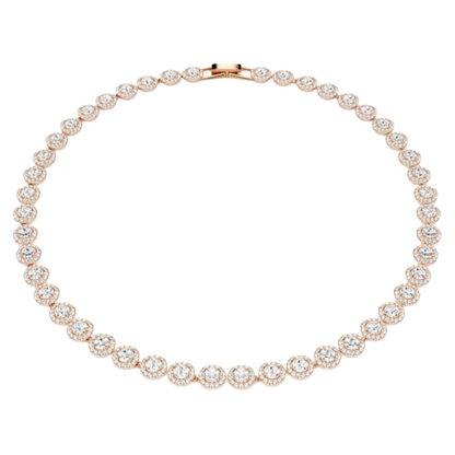 Swarovski Una Angelic Necklace, Medium, 18K Rose Gold finish